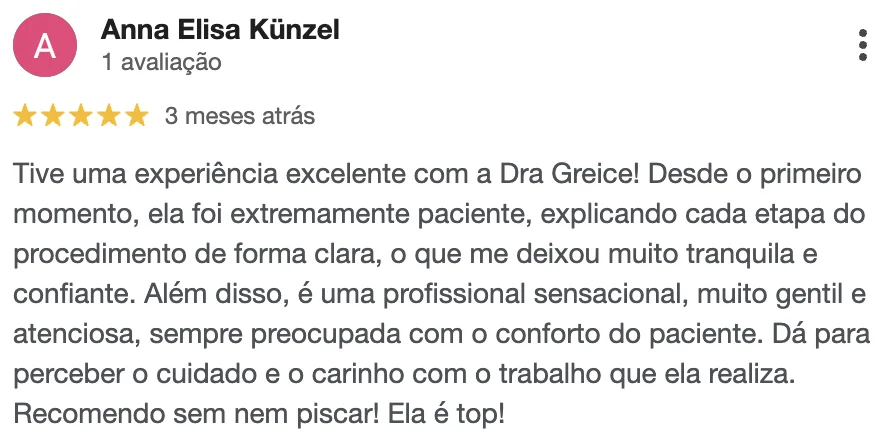 Avaliação de Anna Elisa Künzel